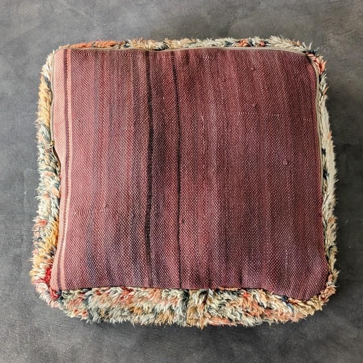 モロッコ ヴィンテージラグのプフ60㎝×20㎝「モロッコインテリアの