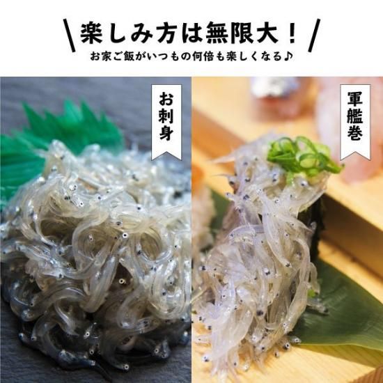 北限の生シラス 100g 【宮城県産】｜海鮮・刺身・鮮魚通販｜魚のの