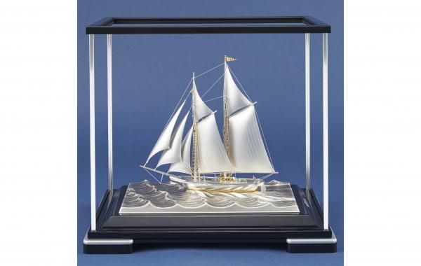 銀製 ヨット2号(2本マスト) ソリッドケース - TAKEHIKO - 武比古