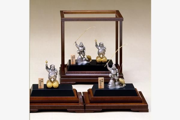 純銀 恵比須 大黒天 3号 - TAKEHIKO - 武比古 - 日本の伝統工芸・関