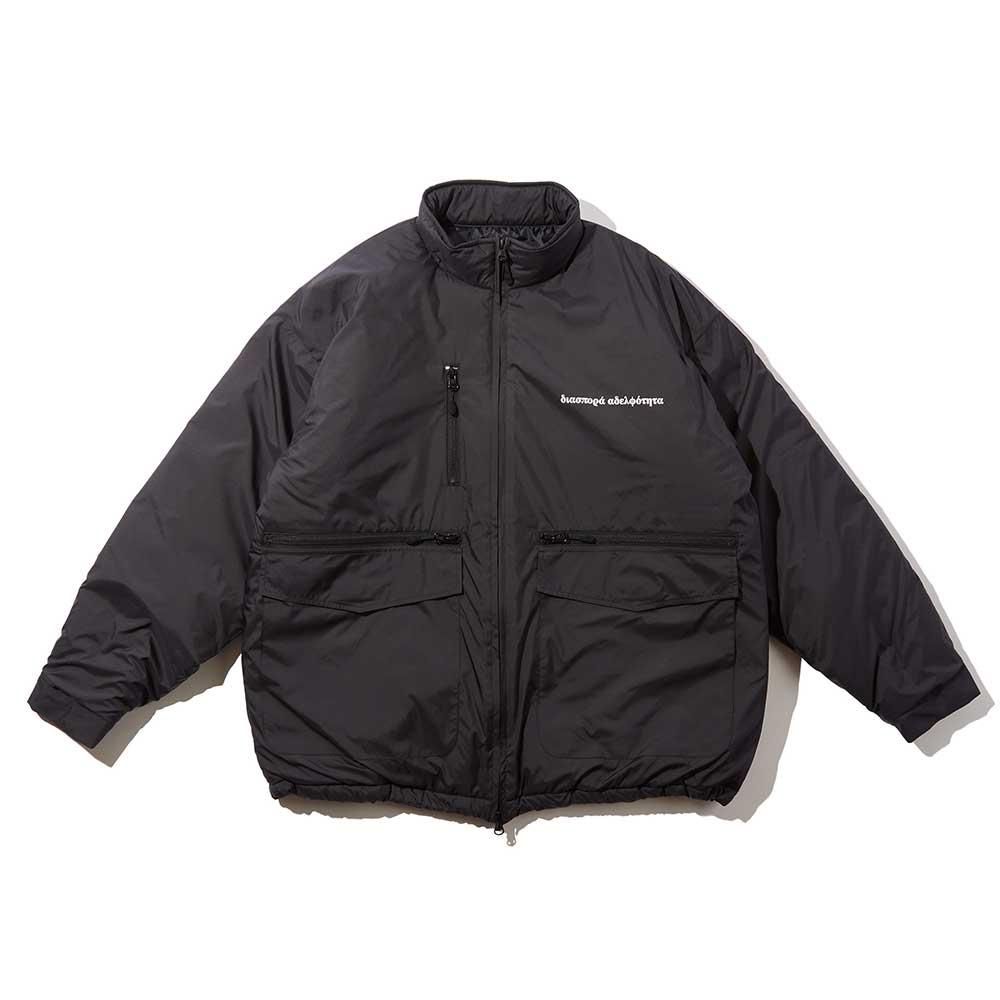 DIASPORA SKATEBOARDS [MID PUFFER JACKET] (BLACK)