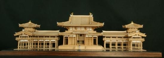 1/70平等院鳳凰堂白木 - 小林工芸