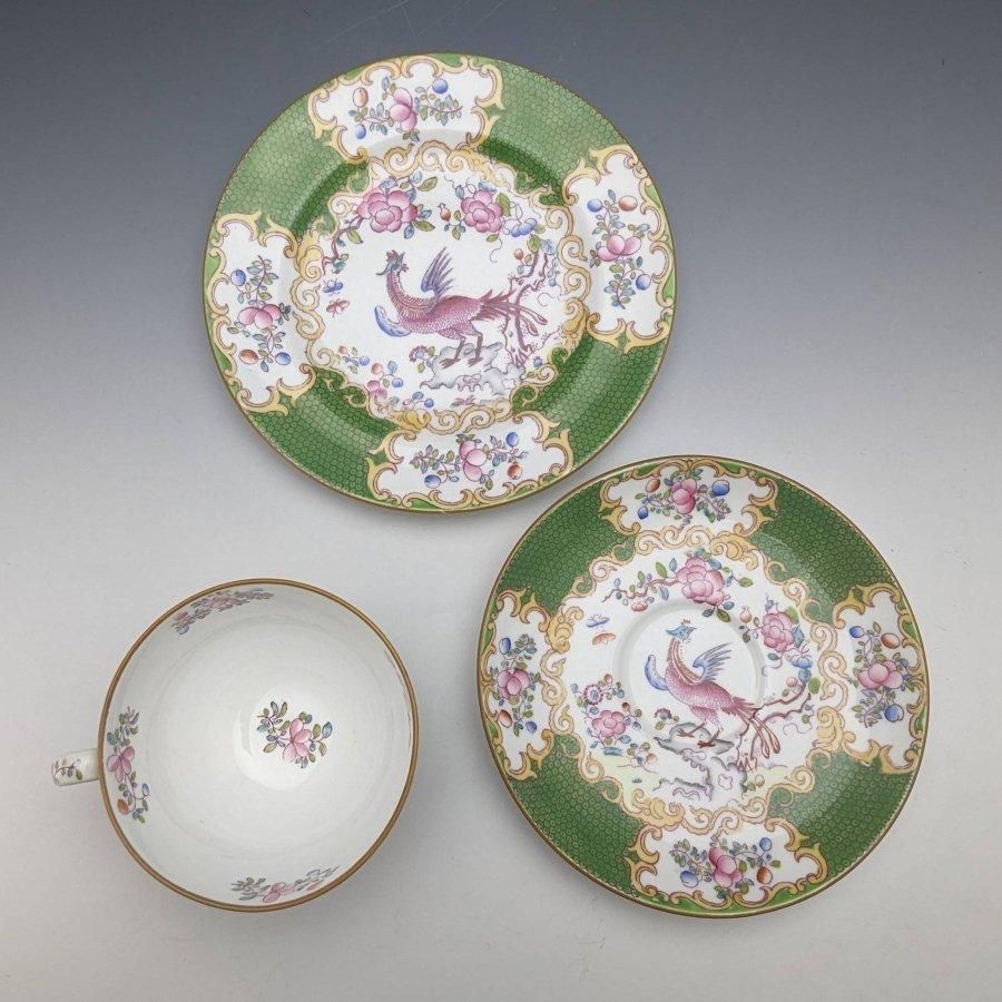 20世紀前半 英国ミントン ティーカップトリオ ペア コカトリス