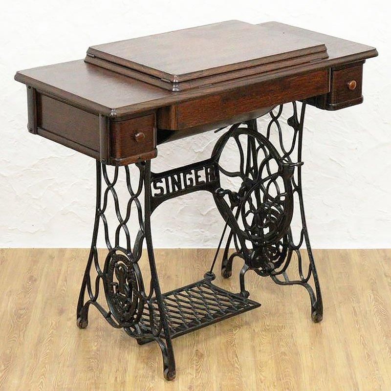 アンティーク シンガー 足踏みミシン 鉄脚