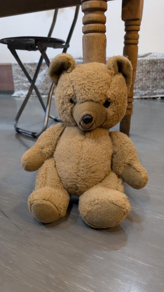 70年代東ドイツ製大きなテディベアぬいぐるみ