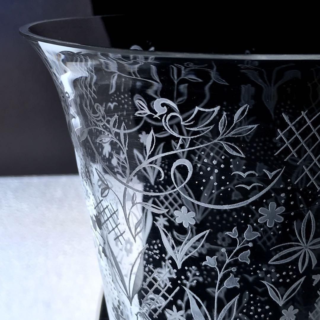 フ*ク様 バカラ クリスタルガラス カットデザイン 花瓶 フ*ク様 バカラ