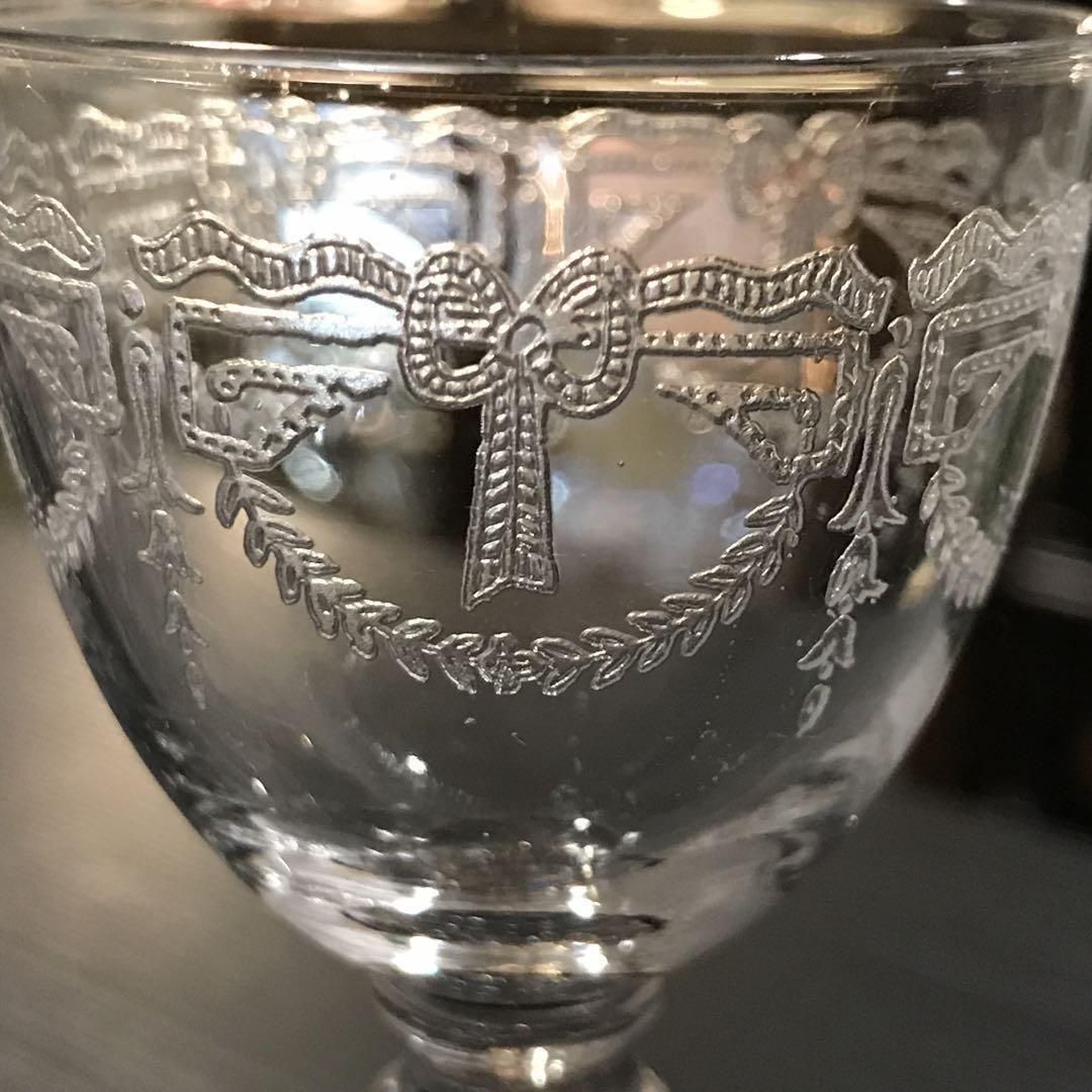 アンティークフランス製サンルイ可愛いリキュールグラス1936年以前の希少品