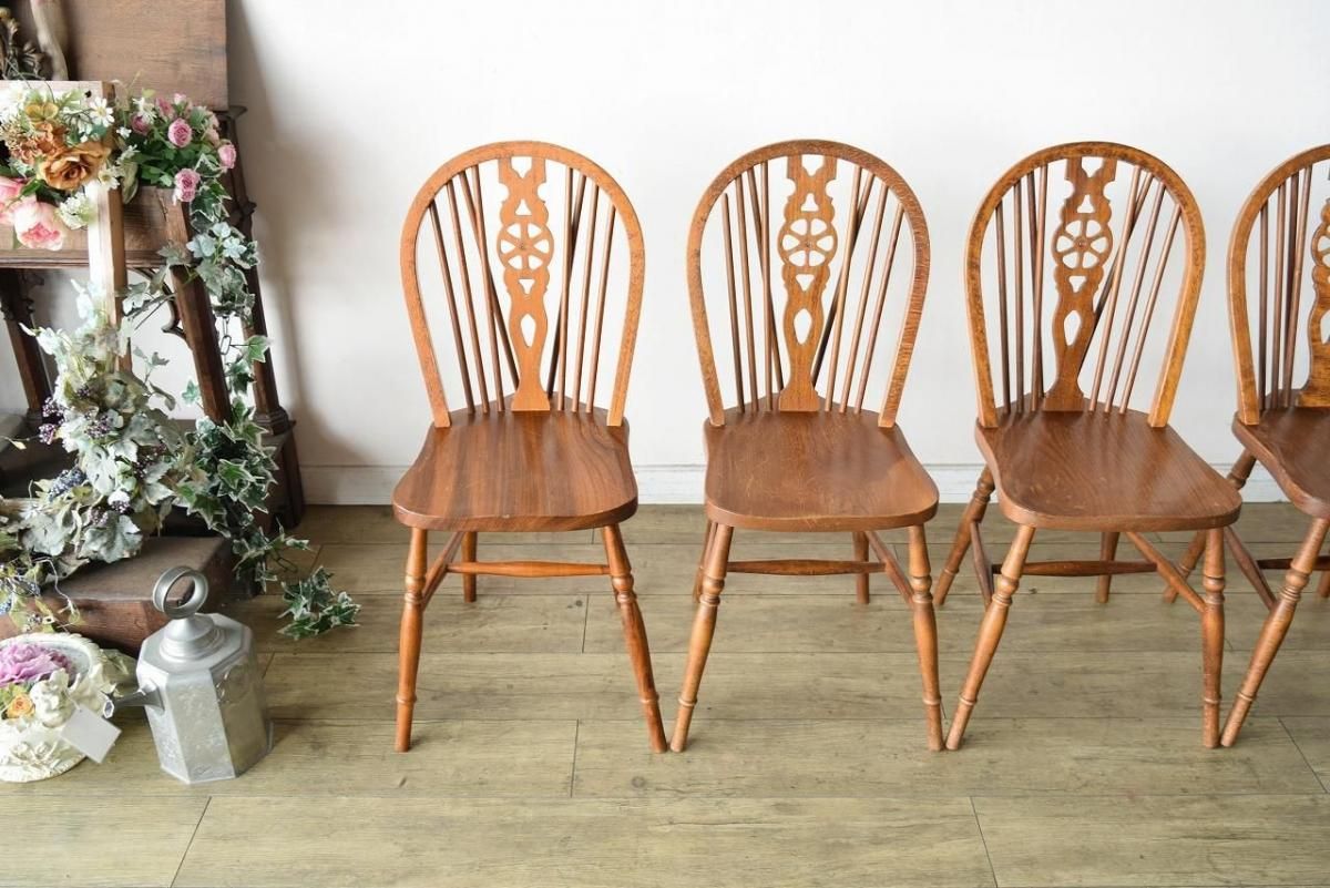 アンティーク ウィンザーチェア 4脚セット