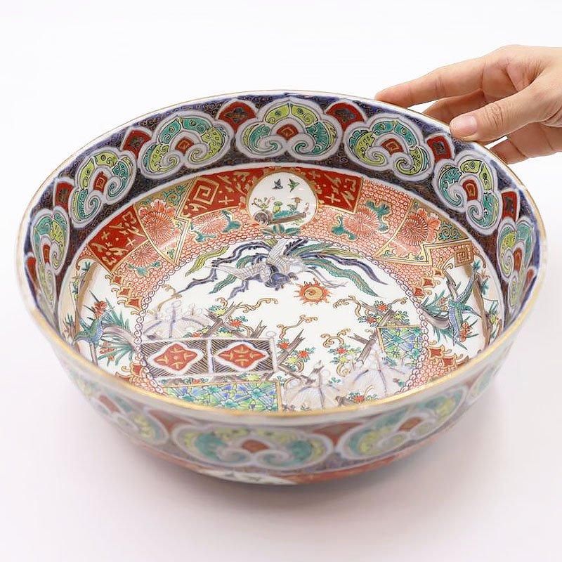 大聖寺伊万里 色絵 大鉢 アンティーク 和食器