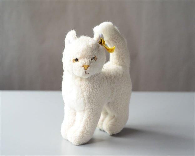 シュタイフ ドイツ製 白猫 ぬいぐるみ ヴィンテージ