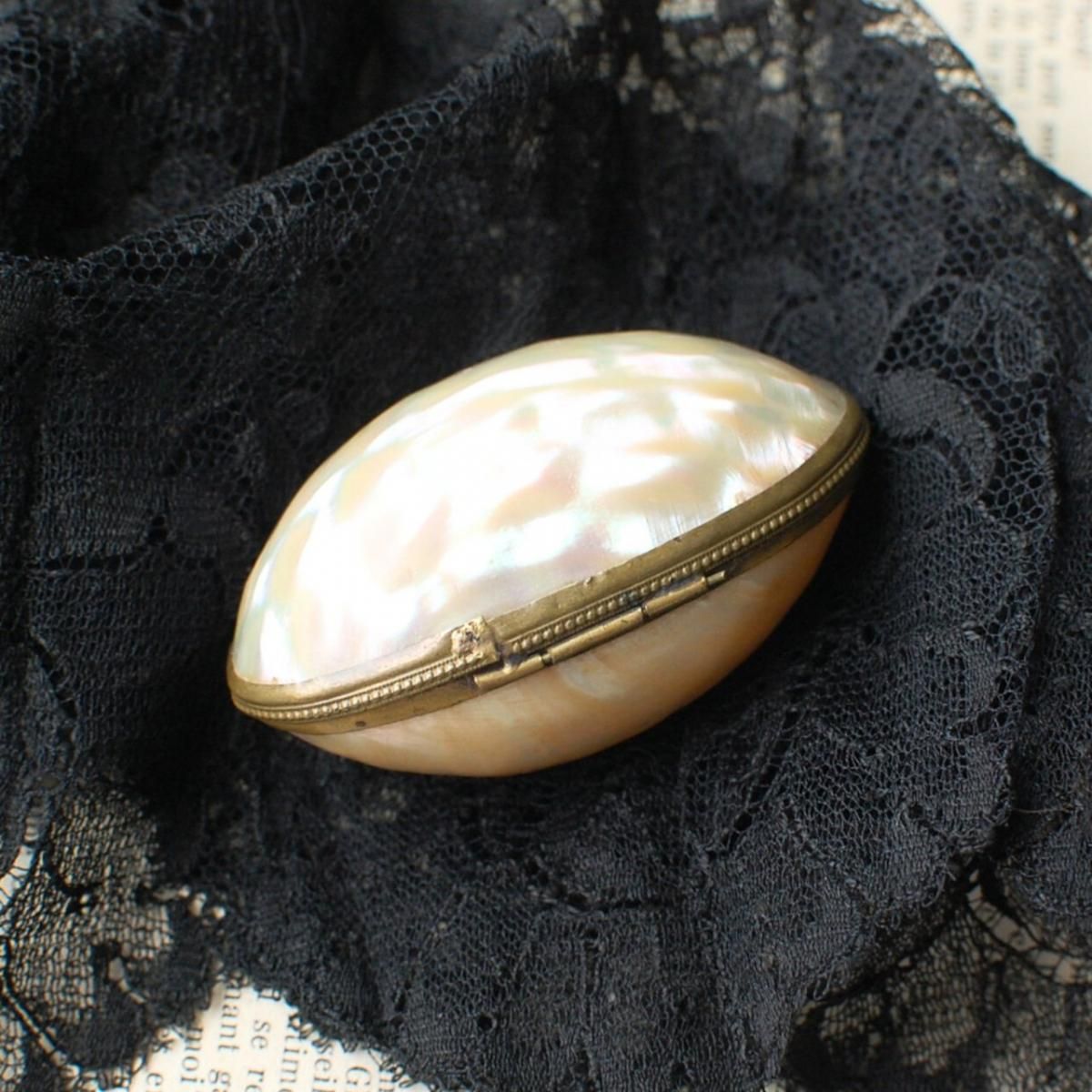 マザーオブパール ロザリオケース フランスアンティーク