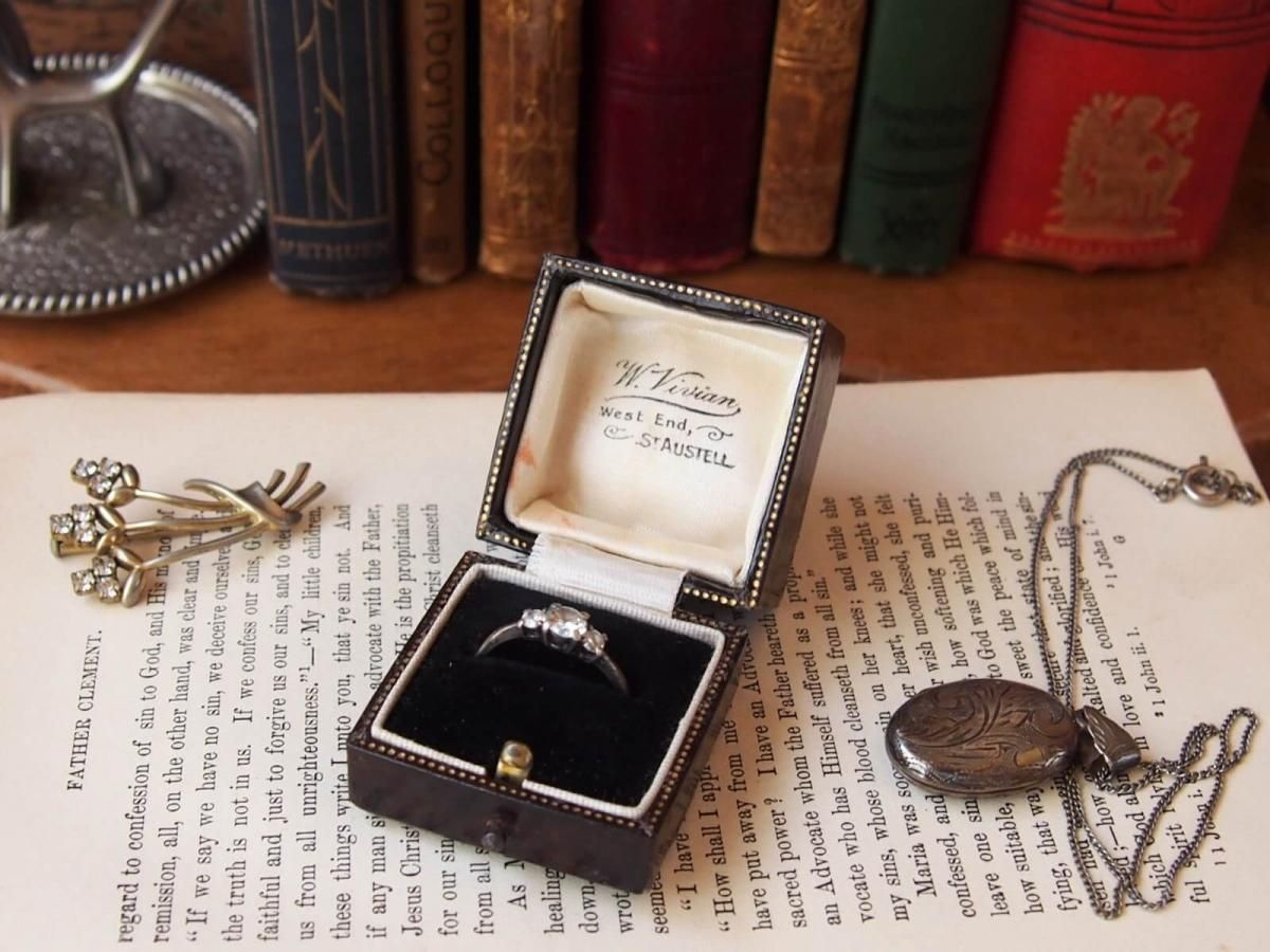 イギリスアンティーク リングケース リングボックス - アンティーク