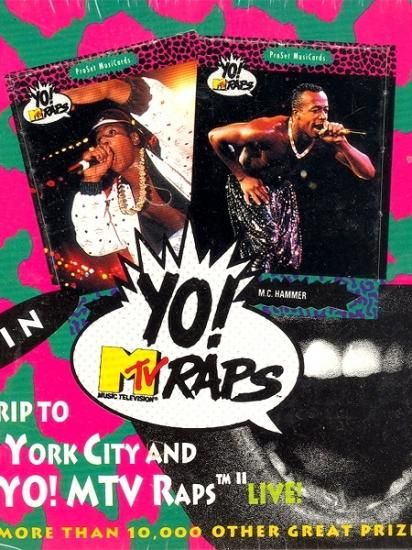 YO! MTV RAPS TRADING CARD Series 1 BOX SET SEALED - [GROPE IN THE