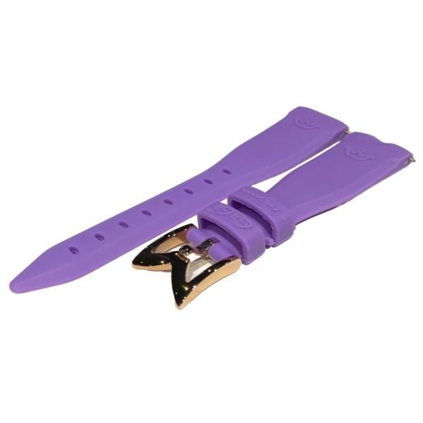 40MM 時計用 ベルト シリコンラバー(アレルギーフリー) パープル