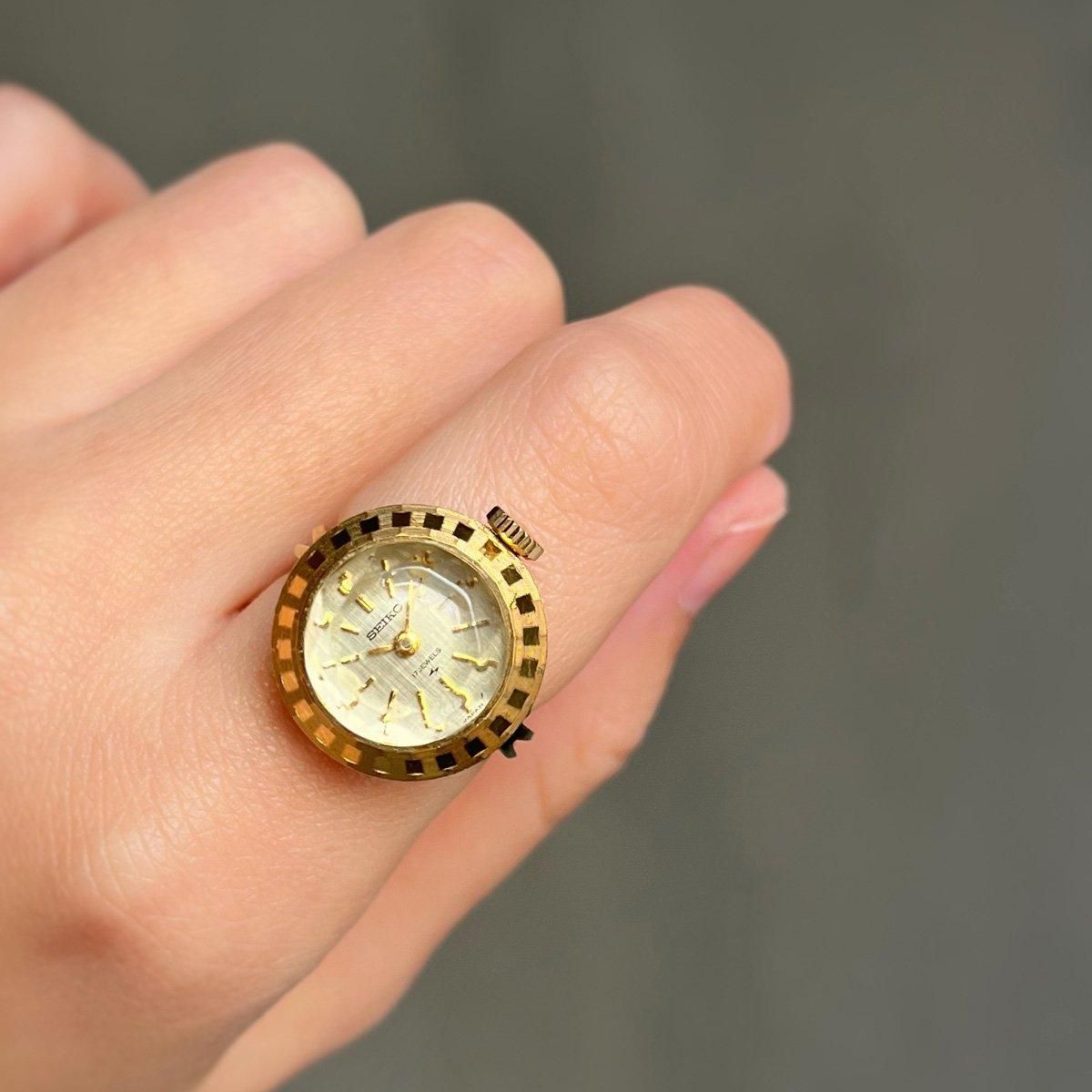 SEIKO RING WATCH (セイコー リングウォッチ) カットガラス - JeJe