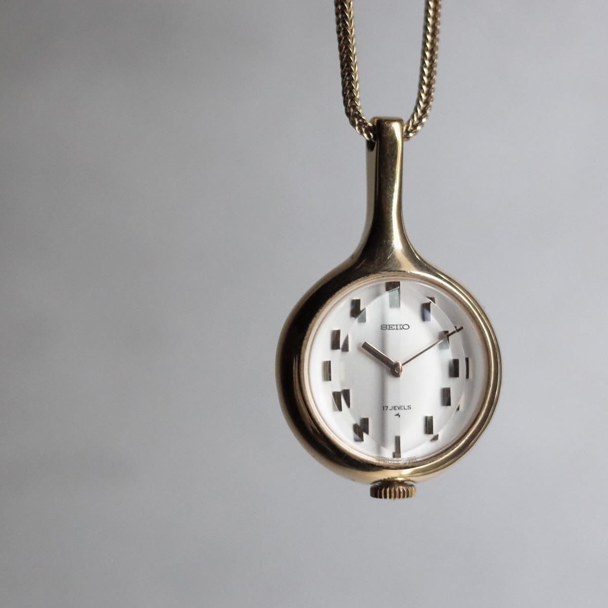 SEIKO PENDANT WATCH（セイコー ペンダントウォッチ）ブルー文字盤