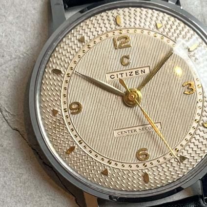 CITIZEN（シチズン）センターセコンド B中三針改 ギョーシェ 変わり