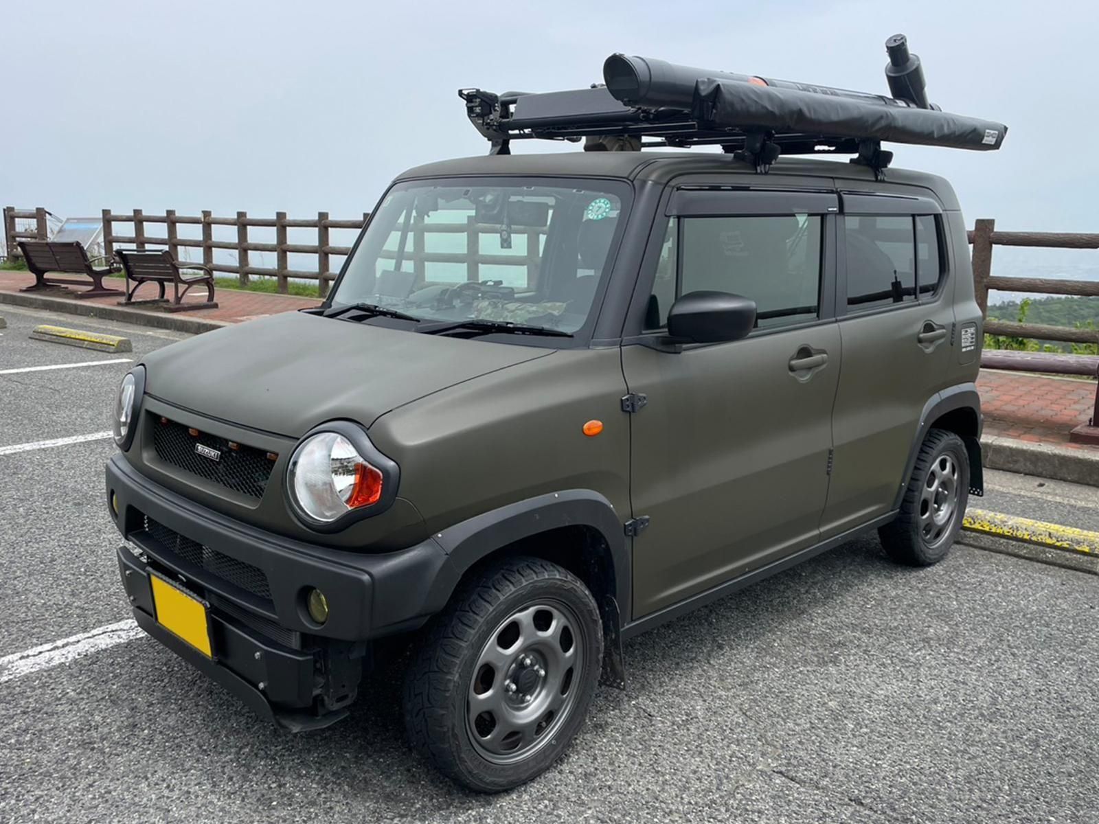 スズキ ハスラーをオリーブドラブでオールペン！ - 刷毛（ハケ