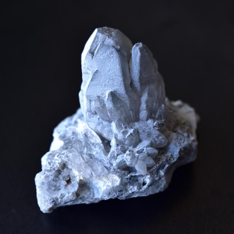 祖母グレイ・クォーツ 蓮華 高千穂水晶 産地証明書付 宮崎県高千穂町産