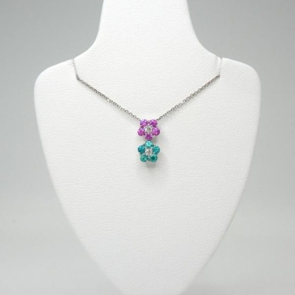 ブラジル産パライバトルマリン パープルサファイア ダイヤモンド