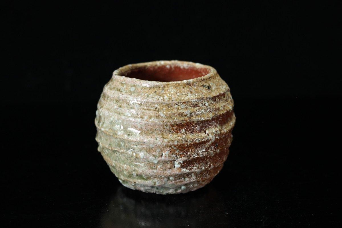 柳下季器 信楽芋頭ぐい呑 [ Shigaraki Imogashira Guinomi by Hideki