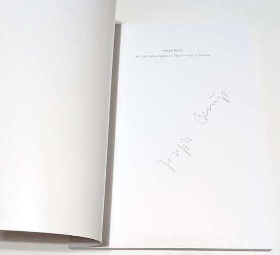 ヨーゼフ・ボイス展 JOSEPH BEUYS 図録サイン入 - 古書古本買取販売