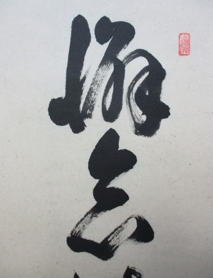 大徳寺派 瑞龍山 雲澤禅寺 足立泰道一行 懈怠比丘不期明日 (共箱