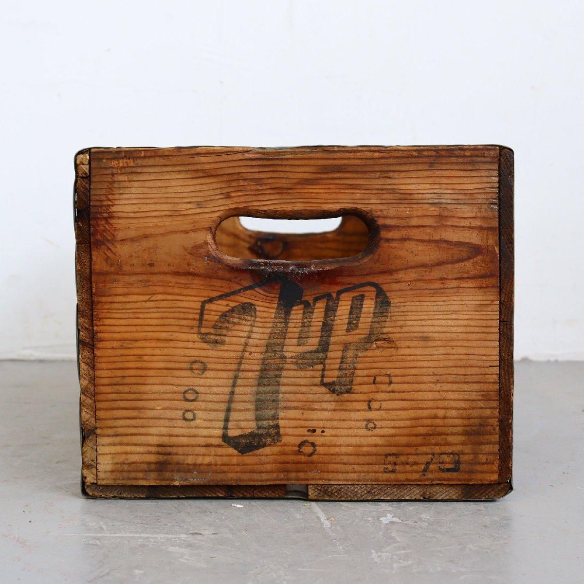 ヴィンテージ 7up 木箱 ウッドボックス -通販-ローズボールアンティークス