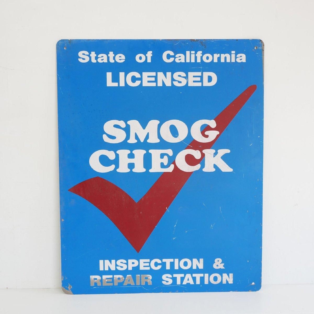 カリフォルニア州 スモッグチェック 看板 アメリカ ヴィンテージ
