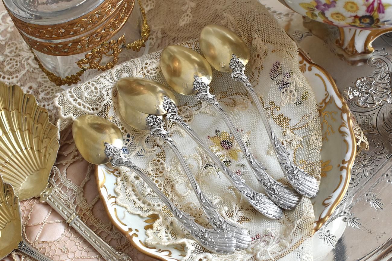 純銀SIVER950 ティースプーンセット 6本 約87g 純銀SIVER950 スプーン