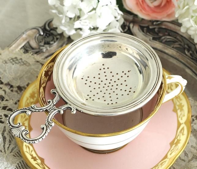 WAKO】ティーストレイナー アンティーク食器 WAKO】ティーストレイナー