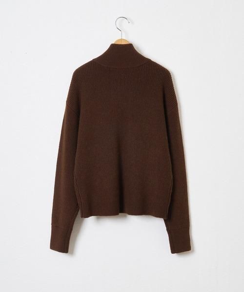 Audrey and John Wad - ハイネックニットZIPブルゾン（L1715） - Sheth