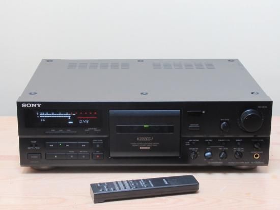 中古】 SONY カセットデッキ TC-K222ESJ リモコン取説付き 【送料無料