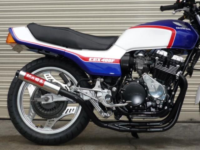 CBX400F 紀の国屋 45π 分割式 4-2-1管 黒 マフラー