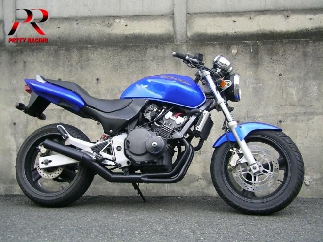 ホーネット250 ショート管 ブラック マフラー