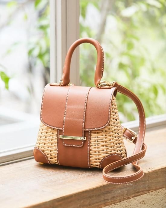 ラタンミニフラップバッグ - seventen