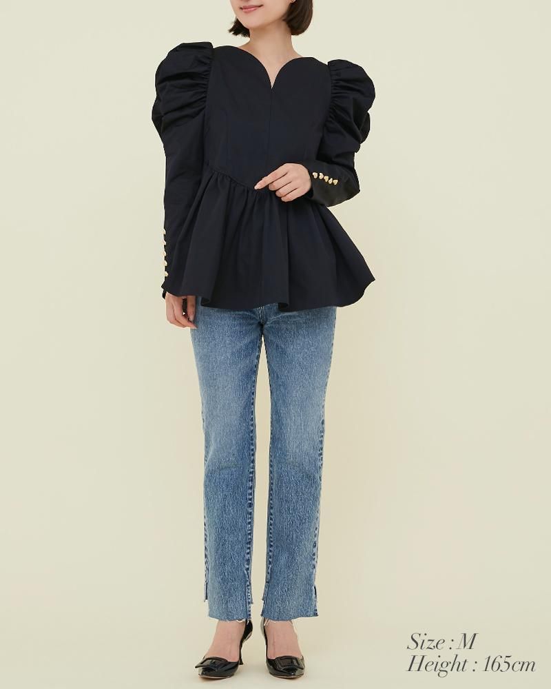 ハートブラウス(ホワイト) - seventen