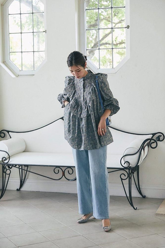 20％off】スクワロルプリントボウタイチュニック(グレー) - seventen