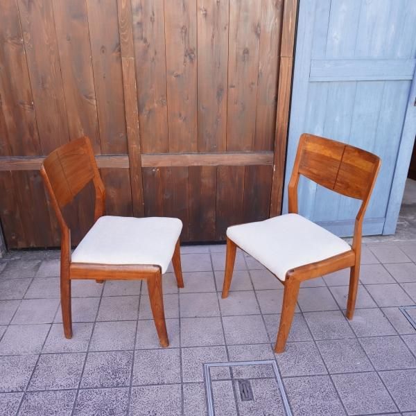 朝日木材加工のブランド”BOSCO（ボスコ）”のダイニングチェア2脚セット