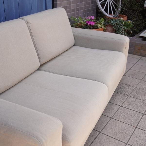 人気の無印良品(MUJI)のウレタンポケットコイル 2シーターソファ