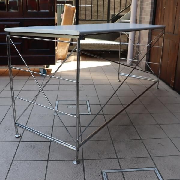 MUJI(無印良品) ステンレスユニットシェルフ・デスク/メラミントップ