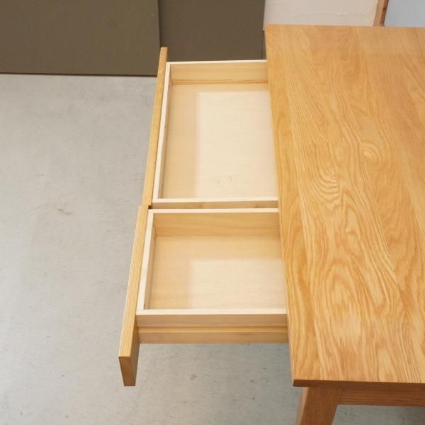 人気のMUJI(無印良品)のオーク材パーソナルデスク/引き出し付き