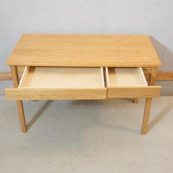 人気のMUJI(無印良品)のオーク材パーソナルデスク/引き出し付き