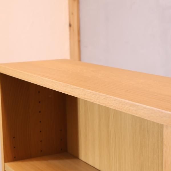 人気の無印良品のオーク材 ミドルタイプ木製収納です！！シンプルな