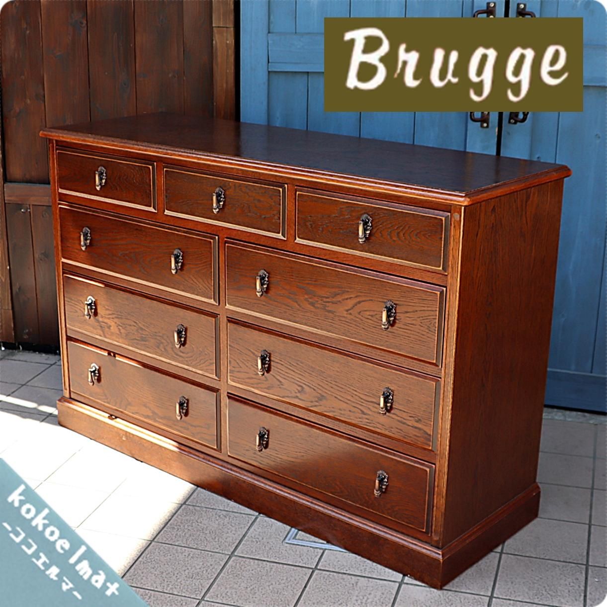 MITSUKOSHI(三越家具)の高級家具、Brugge(ブルージュ)のオーク材 4段