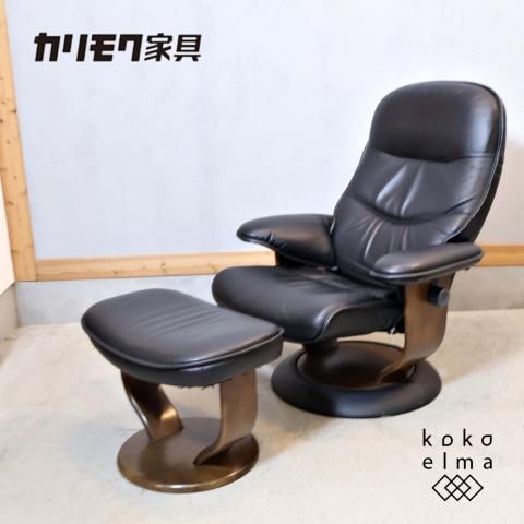 karimoku(カリモク家具)のRT5136 本革 リクライニングチェア