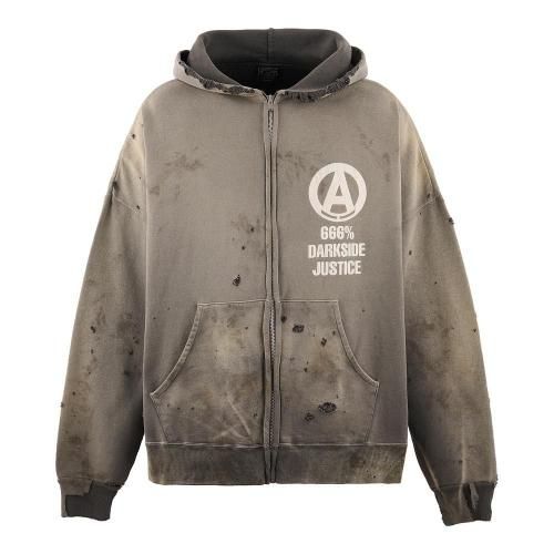 SAINT MXXXXXX(セントマイケル) 商品ページ - ZIP PARKA DAMAGE / BLACK