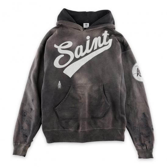 SAINT MXXXXXX(セントマイケル) 商品ページ - HOODIE FOCUS / BLACK