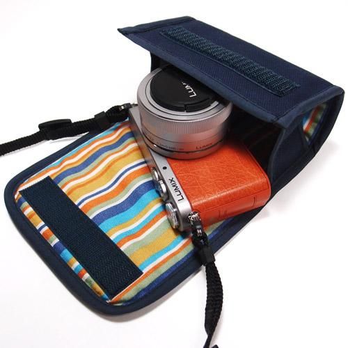 LUMIX GM1ケース（ネイビー）レンズキット用 （カラビナ付） - suono