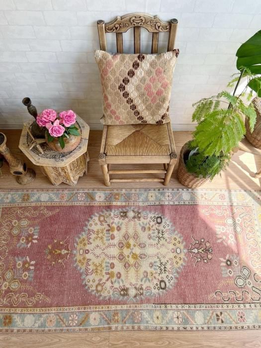 0938 トルコ ヴィンテージラグA107 0938 トルコ ヴィンテージラグA107